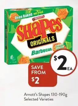 Foodworks Arnott's Shapes offer