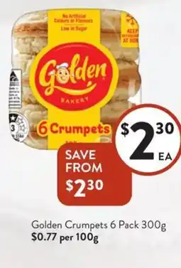 Foodworks Golden Crumpets offer