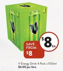 Foodworks V Energy Drink offer