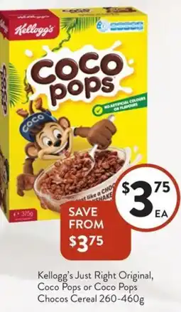 Foodworks Kellogg's just right original offer