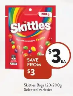 Foodworks Skittles Bags offer
