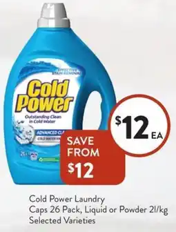 Foodworks Cold Power Laundry offer
