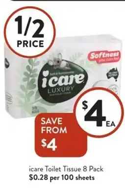 Foodworks Icare toilet tissue offer