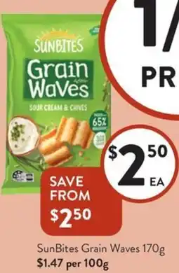 Foodworks SunBites Grain Waves offer