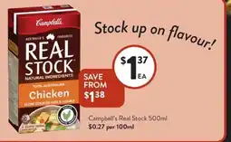 Foodworks Campbell's Real Stock offer