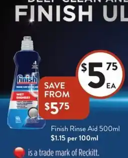Foodworks Finish Rinse Aid offer