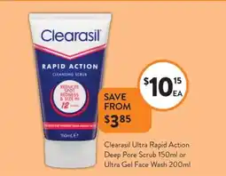 Clearasil Ultra Rapid Action Deep Pore Scrub