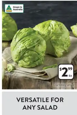 Foodworks Crisp Iceberg Lettuce offer