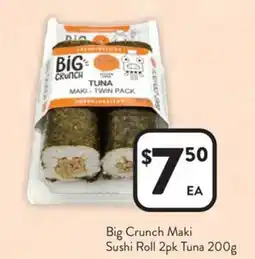 Foodworks Big crunch maki sushi roll offer