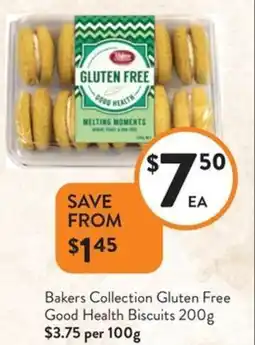 Foodworks Bakers Collection Gluten Free Good Health Biscuits offer