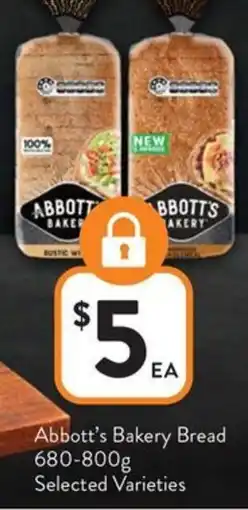 Foodworks Abbott's bakery bread offer