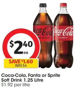 Coles Coca-Cola, Fanta or Sprite Soft Drink offer