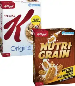 Coles Kellogg's Nutri Grain 470g or Special K Cereal 500g offer