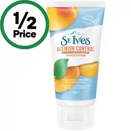 Woolworths St Ives Facial Scrub Apricot Blemish Control 150ml offer