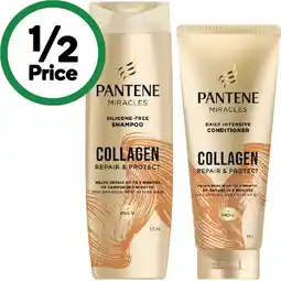 Woolworths Pantene Miracles Shampoo or Conditioner 350-375ml offer