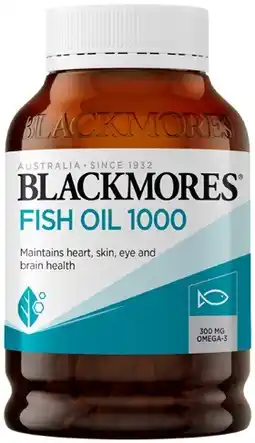 Coles Blackmores Fish Oil 1000mg Capsules 400 Pack offer
