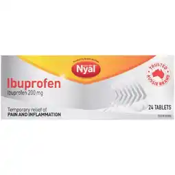Woolworths Nyal Ibuprofen 200mg Tablets Pk 24 offer
