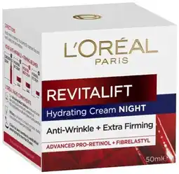 Coles L'Oréal Revitalift Anti-Wrinkle Night Cream 50mL offer