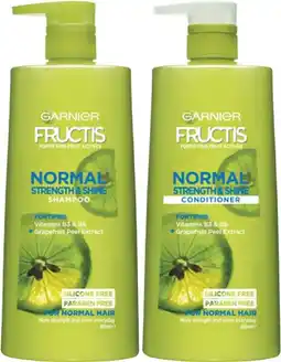 Coles Garnier Fructis Shampoo or Conditioner 850mL offer