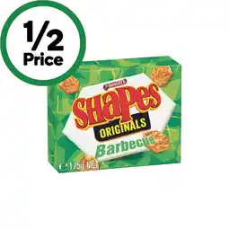 Woolworths Arnott’s Shapes Cracker Biscuits 160-190g offer