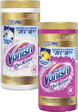 Coles Vanish Napisan Oxi Action Gold Pro Stain Remover 2kg offer
