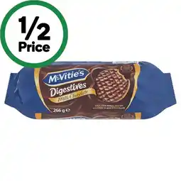 Woolworths McVitie’s Digestives Biscuits Original 355g or McVitie’s Digestives Chocolate 266g offer
