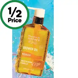 Woolworths Thanks To Nature Shower Oil 250ml offer
