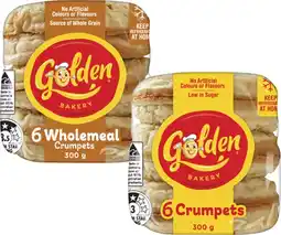Coles Golden Crumpet Rounds 6 Pack 300g offer