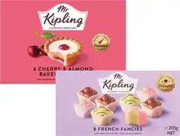 Coles Mr Kipling Fancies or Bakewells 205g-250g offer