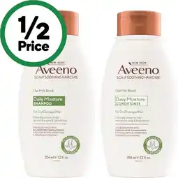 Woolworths Aveeno Shampoo or Conditioner 354ml offer