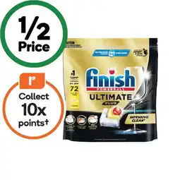 Woolworths Finish Ultimate Plus Dishwasher Tablets Pk 72 offer