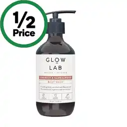 Woolworths Glow Lab Body Wash 400ml offer