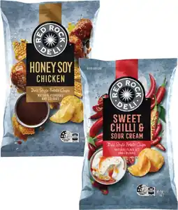 Coles Red Rock Deli Potato Chips 150g-165g offer