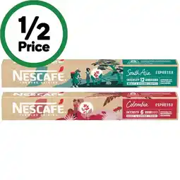 Woolworths Nescafe Farmers Origin Coffee Capsules Pk 10 offer