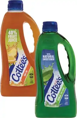 Coles Cottee's Cordial 1 Litre offer