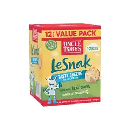 Woolworths Uncle Tobys Le Snak 264g Pk 12 offer
