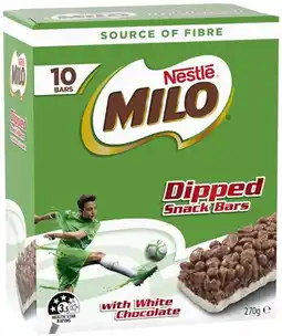 Coles Nestlé Milo Bars Value Pack 270g offer