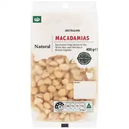 Woolworths Woolworths Australian Natural Macadamias Kernels Raw 400g Pack offer