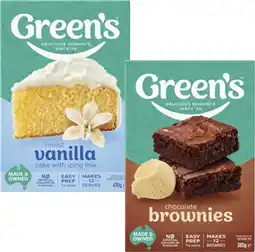 Coles Green's Traditional Baking Mix 380g-470g offer