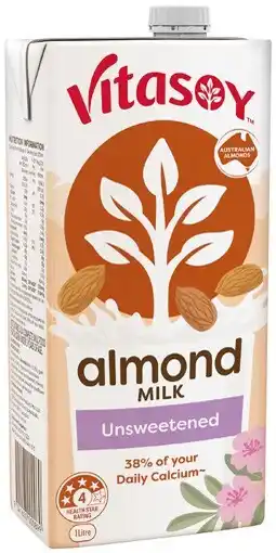Coles Vitasoy Unsweetened Almond Milk 1 Litre offer