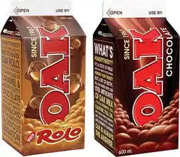 Coles Oak Flavoured Milk 600mL offer