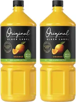 Coles Original Black Label Orange Juice 1.5 Litre offer