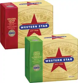 Coles Western Star Butter 500g offer