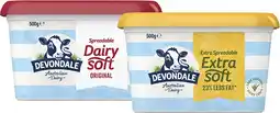 Coles Devondale Spreadable Blend Tub 500g offer