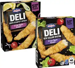 Coles Birds Eye Deli Fish Crispy Light Batter 250g offer