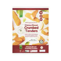Woolworths Woolworths Crumbed Chicken Breast Tenders 1 kg β From the Freezer offer