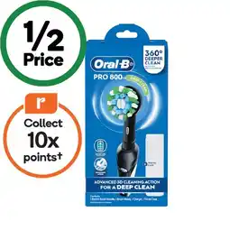 Woolworths Oral-B Pro 800 Electric Toothbrush Cross Action offer