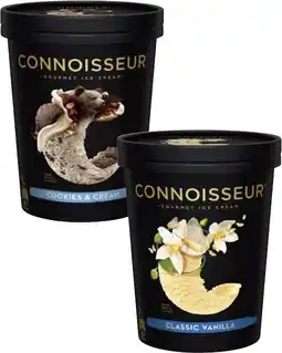 Coles Connoisseur Ice Cream Tub 1 Litre offer