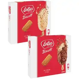 Woolworths Lotus Biscoff Ice Cream Sticks 270ml Pk 3 β From the Freezer offer