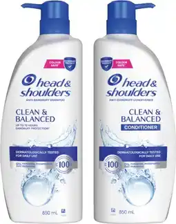 Coles Head & Shoulders Shampoo or Conditioner 850mL offer